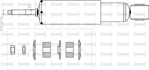 TOOR SG16530 - Амортизатор avtolavka.club