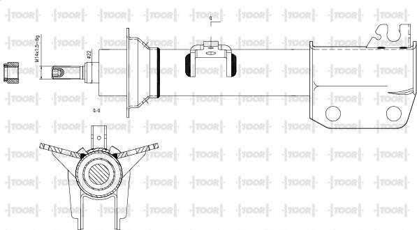 TOOR SG16640 - Амортизатор avtolavka.club