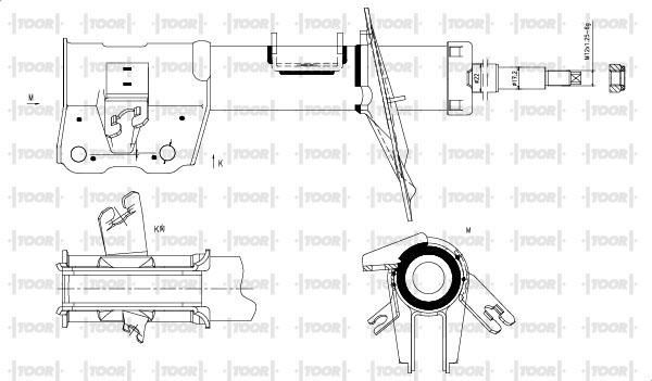 TOOR SG16001 - Амортизатор avtolavka.club