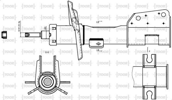 TOOR SG16010 - Амортизатор avtolavka.club