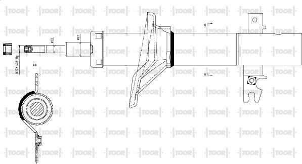 TOOR SG16780 - Амортизатор avtolavka.club