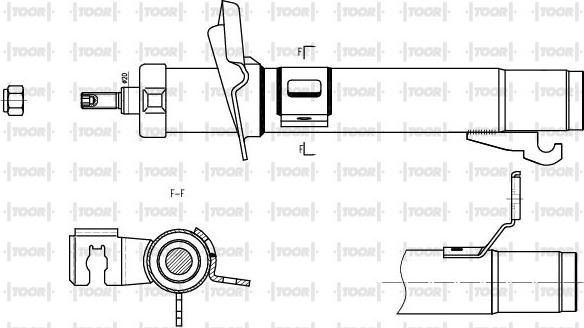 TOOR SG10940 - Амортизатор avtolavka.club