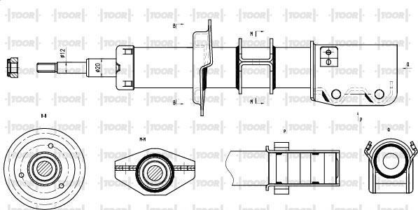 TOOR SG10430 - Амортизатор avtolavka.club