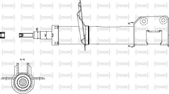 TOOR SG10470 - Амортизатор avtolavka.club