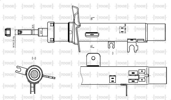 TOOR SG10521 - Амортизатор avtolavka.club