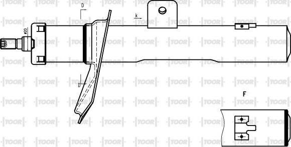 TOOR SG10691 - Амортизатор avtolavka.club