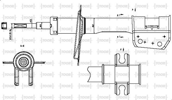 TOOR SG10060 - Амортизатор avtolavka.club