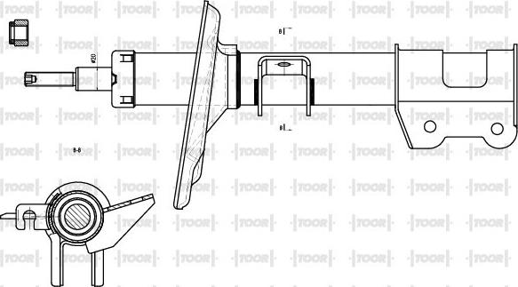 TOOR SG10381 - Амортизатор avtolavka.club