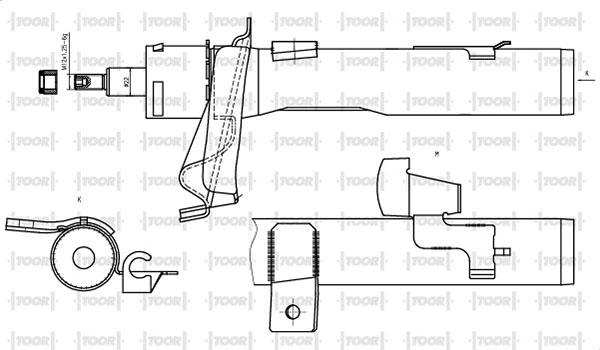 TOOR SG10201 - Амортизатор avtolavka.club