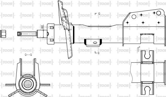 TOOR SG10730 - Амортизатор avtolavka.club