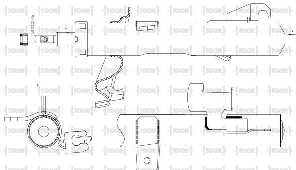 TOOR SG11591 - Амортизатор avtolavka.club