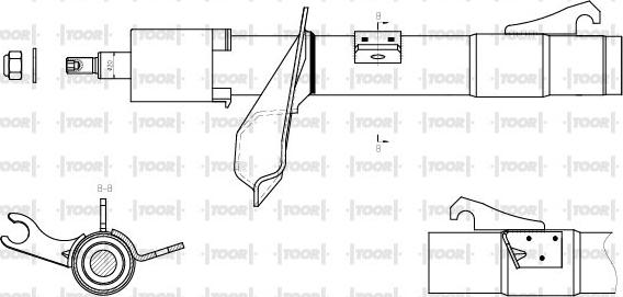 TOOR SG11521 - Амортизатор avtolavka.club