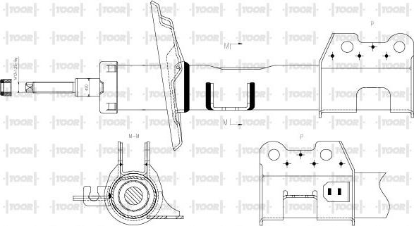 TOOR SG11650 - Амортизатор avtolavka.club