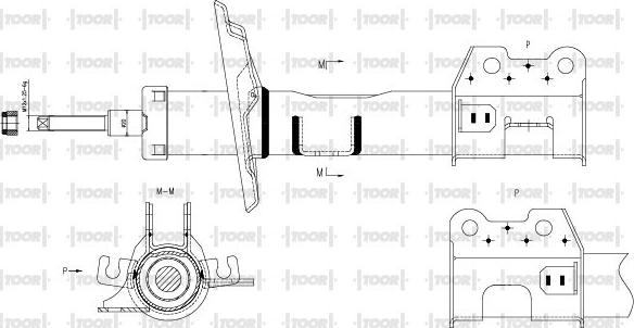 TOOR SG11651 - Амортизатор avtolavka.club