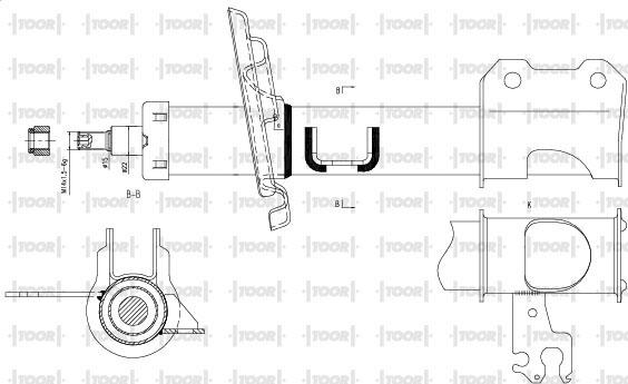 TOOR SG11680 - Амортизатор avtolavka.club