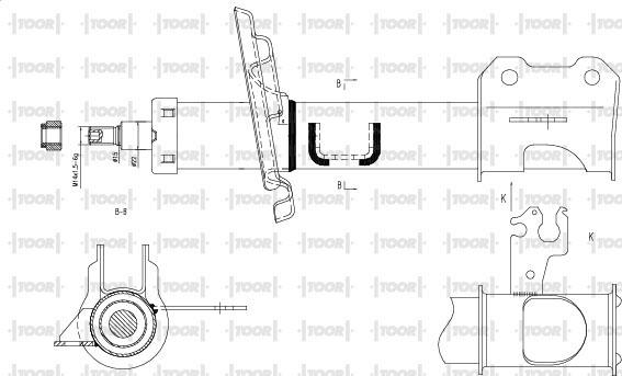 TOOR SG11681 - Амортизатор avtolavka.club