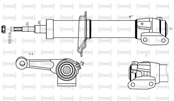 TOOR SG11040 - Амортизатор avtolavka.club