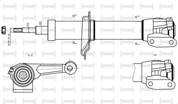 TOOR SG11041 - Амортизатор avtolavka.club