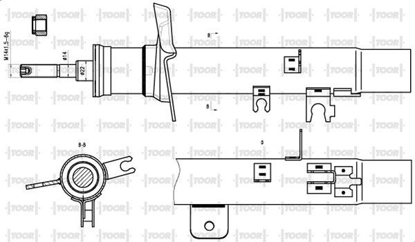 TOOR SG11380 - Амортизатор avtolavka.club