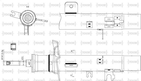 TOOR SG11381 - Амортизатор avtolavka.club