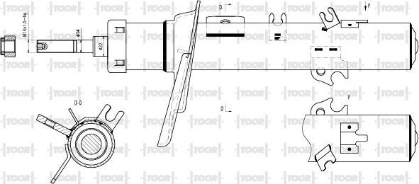 TOOR SG11330 - Амортизатор avtolavka.club