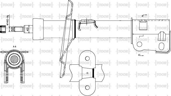 TOOR SG11250 - Амортизатор avtolavka.club