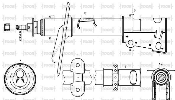 TOOR SG11260 - Амортизатор avtolavka.club