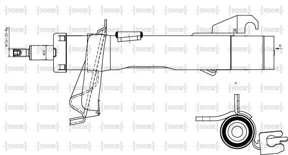 TOOR SG11781 - Амортизатор avtolavka.club