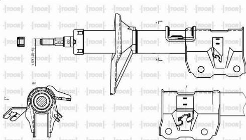 TOOR SG13951 - Амортизатор avtolavka.club