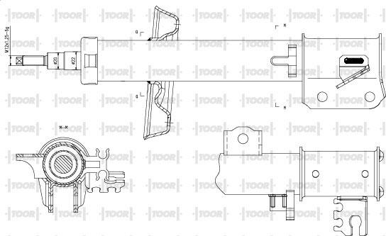 TOOR SG13930 - Амортизатор avtolavka.club