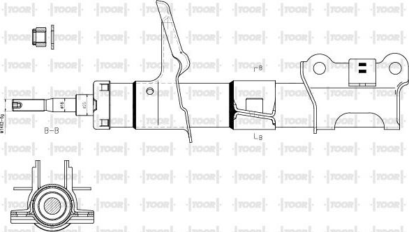 TOOR SG12660 - Амортизатор avtolavka.club