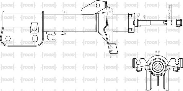 TOOR SG12190 - Амортизатор avtolavka.club