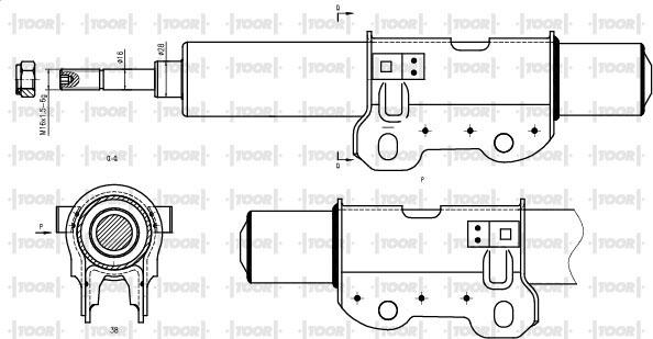 TOOR SG12230 - Амортизатор avtolavka.club