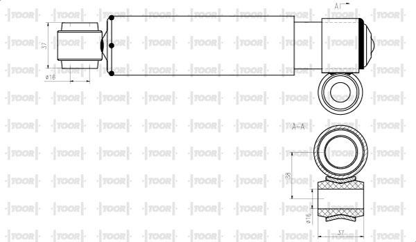 TOOR SO50310 - Амортизатор avtolavka.club