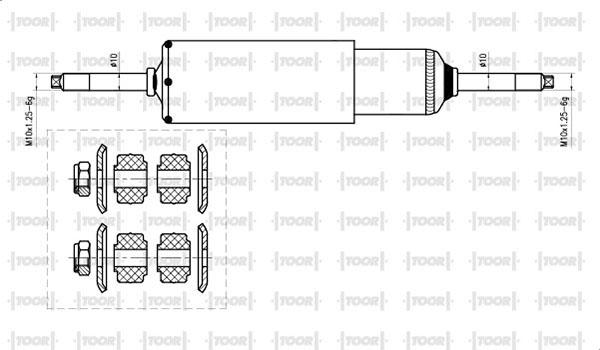 TOOR SO50700 - Амортизатор avtolavka.club