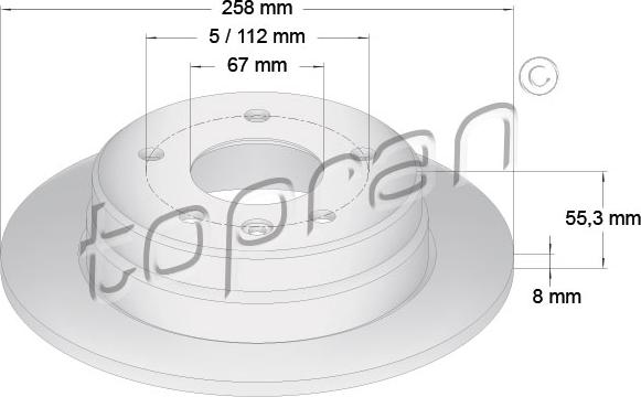 Topran 401 056 - Гальмівний диск avtolavka.club