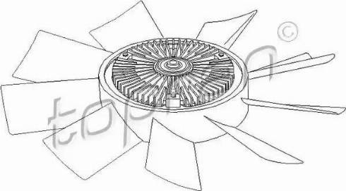Topran 111 230 - Зчеплення, вентилятор радіатора avtolavka.club