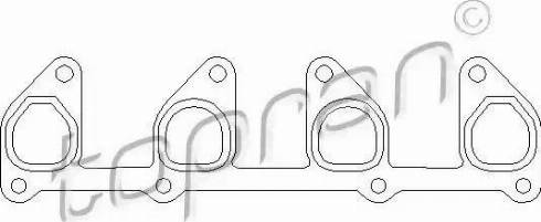 Topran 206 602 - Прокладка, випускний колектор avtolavka.club