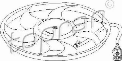 Topran 207 219 - Вентилятор, охолодження двигуна avtolavka.club