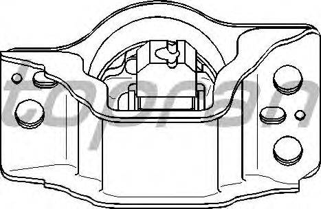 Topran 700532586 - Подушка, підвіска двигуна avtolavka.club