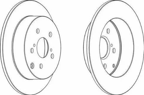 TOYOTA 4243102071 - Гальмівний диск avtolavka.club