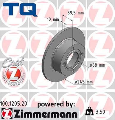 TQ TQ-BD0113 - Гальмівний диск avtolavka.club