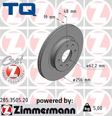 TQ TQ-BD0544 - Гальмівний диск avtolavka.club