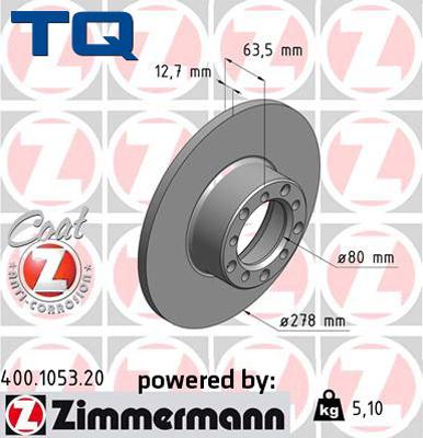 TQ TQ-BD0659 - Гальмівний диск avtolavka.club