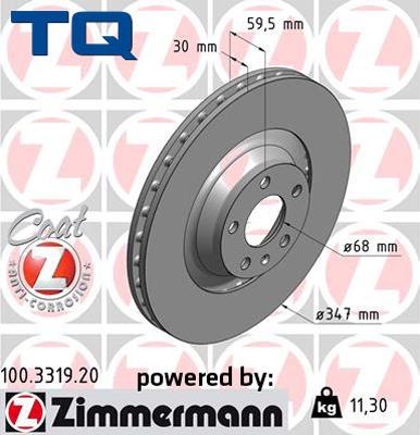 TQ TQ-BD0155 - Гальмівний диск avtolavka.club