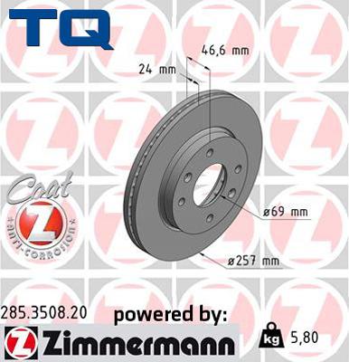 TQ TQ-BD0547 - Гальмівний диск avtolavka.club