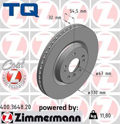 TQ TQ-BD0734 - Гальмівний диск avtolavka.club