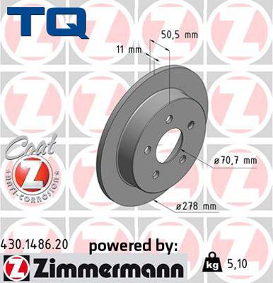 TQ TQ-BD0821 - Гальмівний диск avtolavka.club