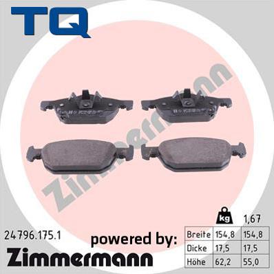 TQ 244826 - Гальмівні колодки, дискові гальма avtolavka.club