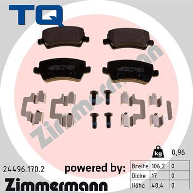 TQ TQ-BP0808 - Гальмівні колодки, дискові гальма avtolavka.club